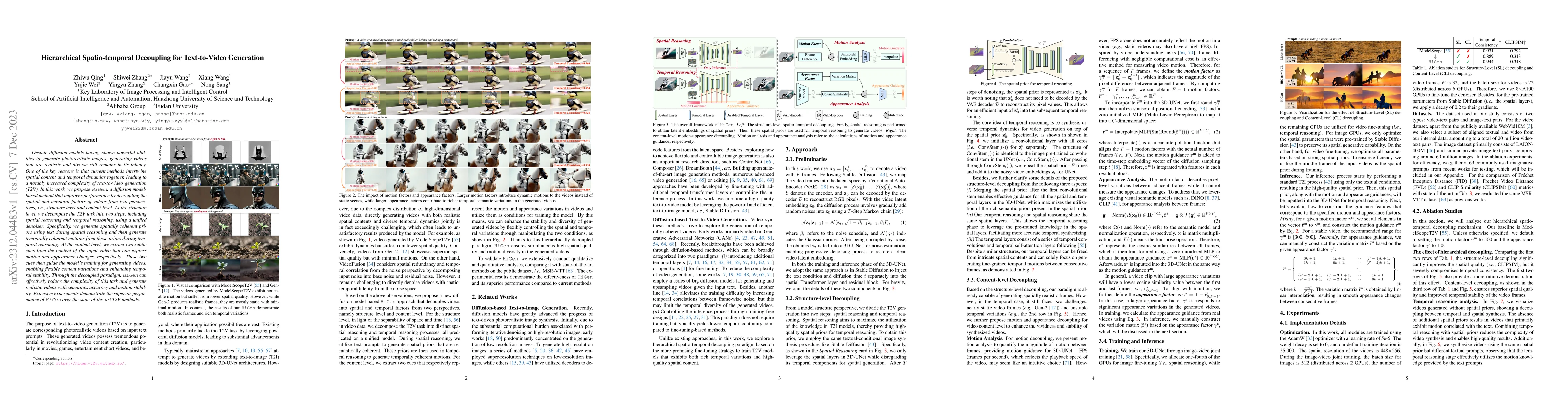 Thumbnail for Hierarchical Spatio-temporal Decoupling for Text-to-Video Generation