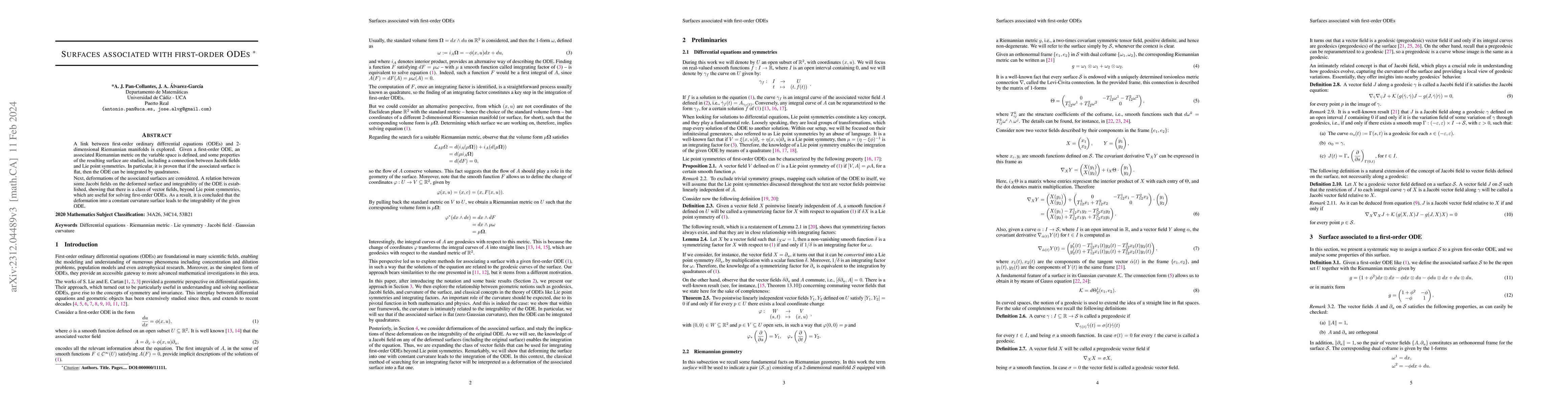 Thumbnail for Surfaces associated with first-order ODEs