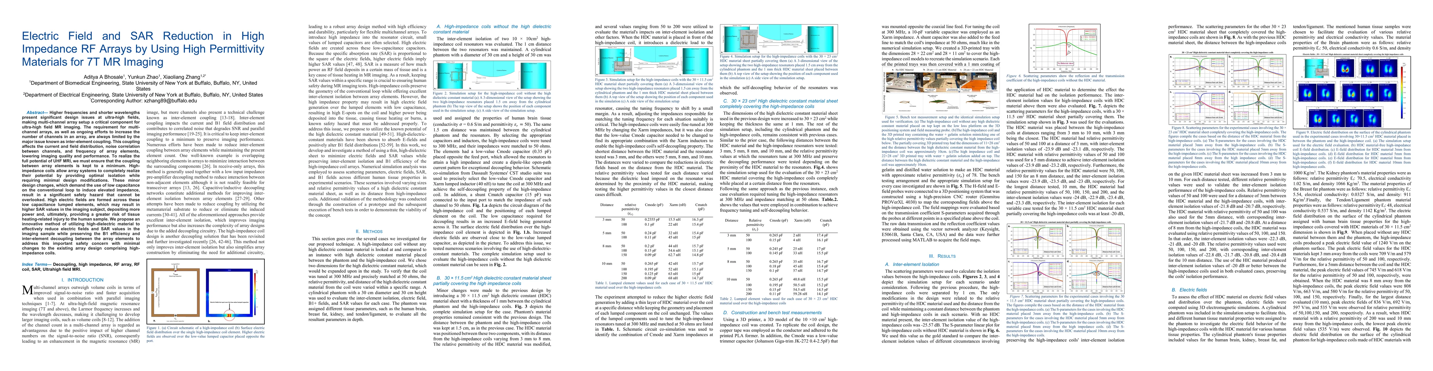 Thumbnail for Electric Field and SAR Reduction in High Impedance RF Arrays by Using
  High Permittivity Materials for 7T MR Imaging