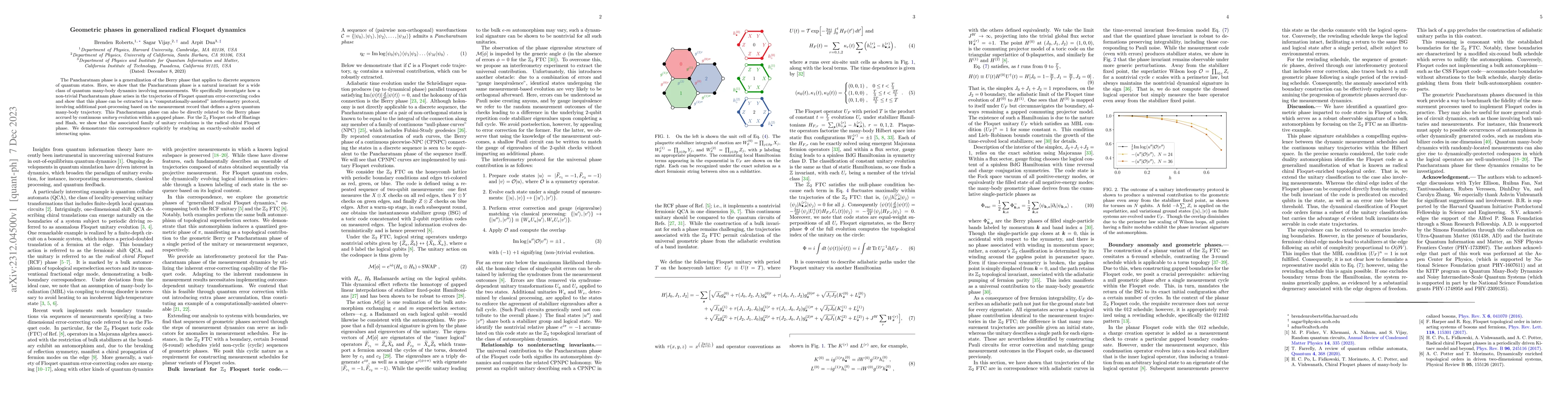 Thumbnail for Geometric phases in generalized radical Floquet dynamics