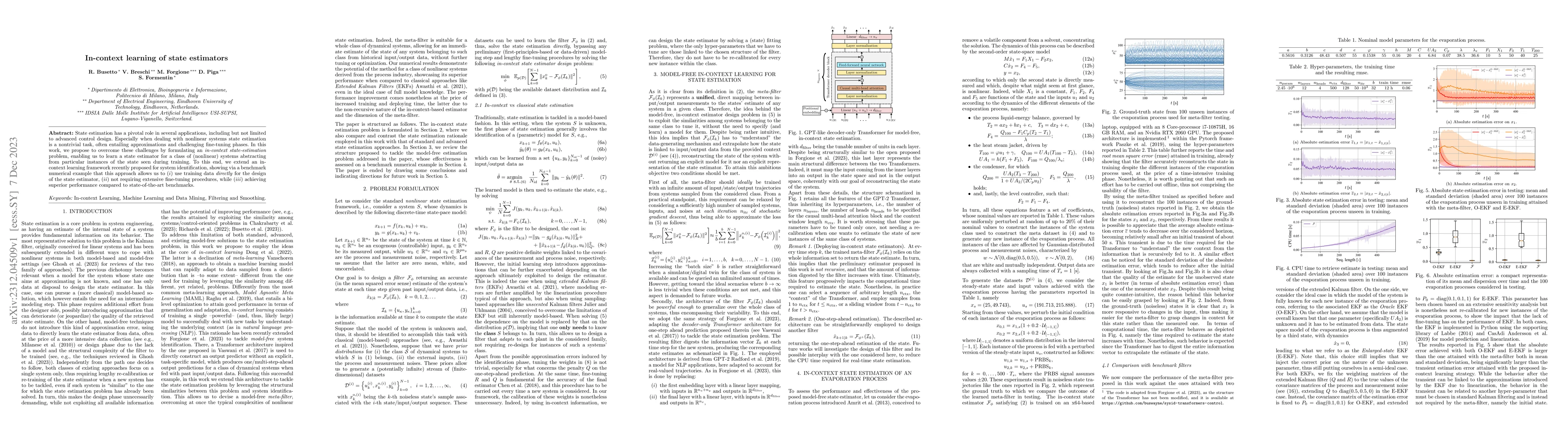 Thumbnail for In-context learning of state estimators