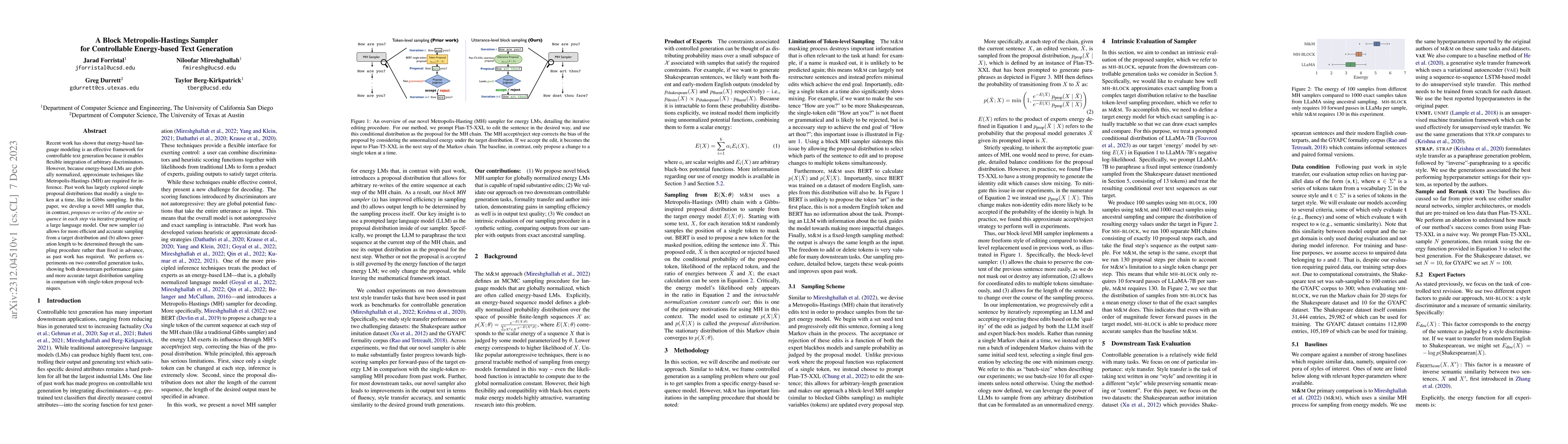 Thumbnail for A Block Metropolis-Hastings Sampler for Controllable Energy-based Text
  Generation