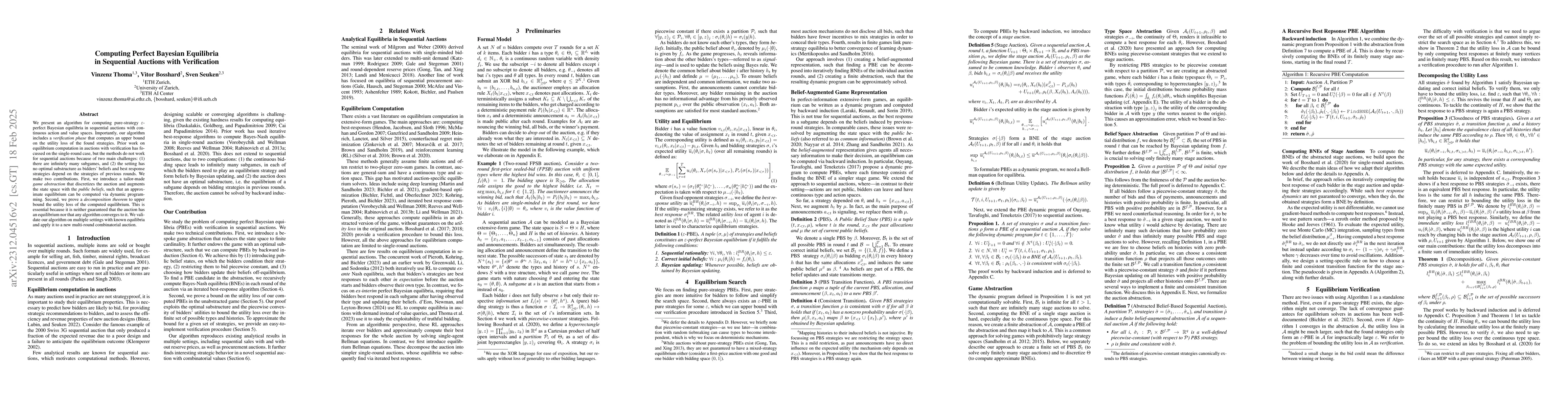 Thumbnail for Computing Perfect Bayesian Equilibria in Sequential Auctions