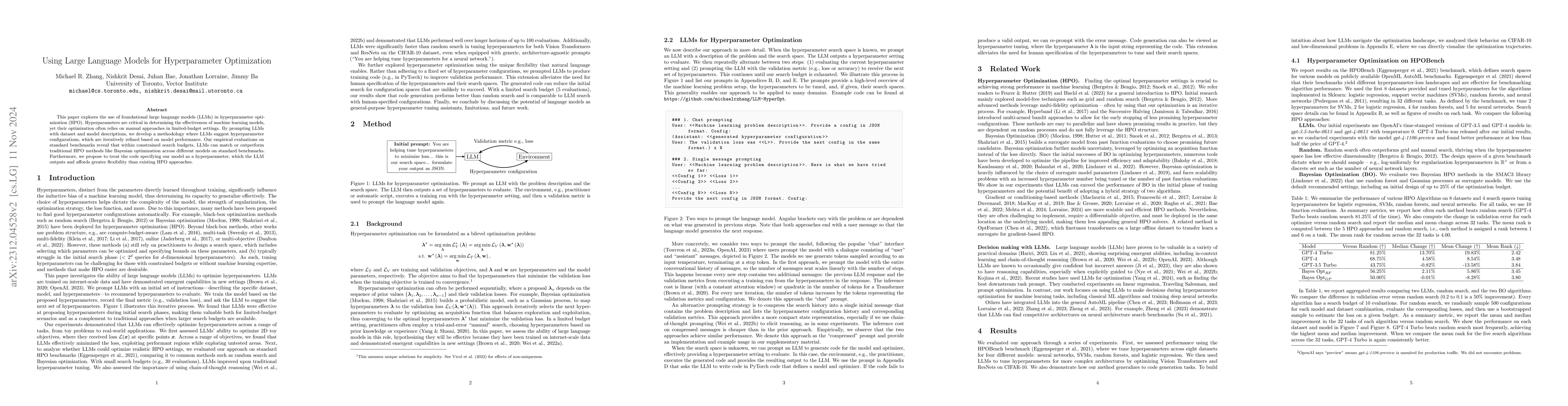 Thumbnail for Using Large Language Models for Hyperparameter Optimization