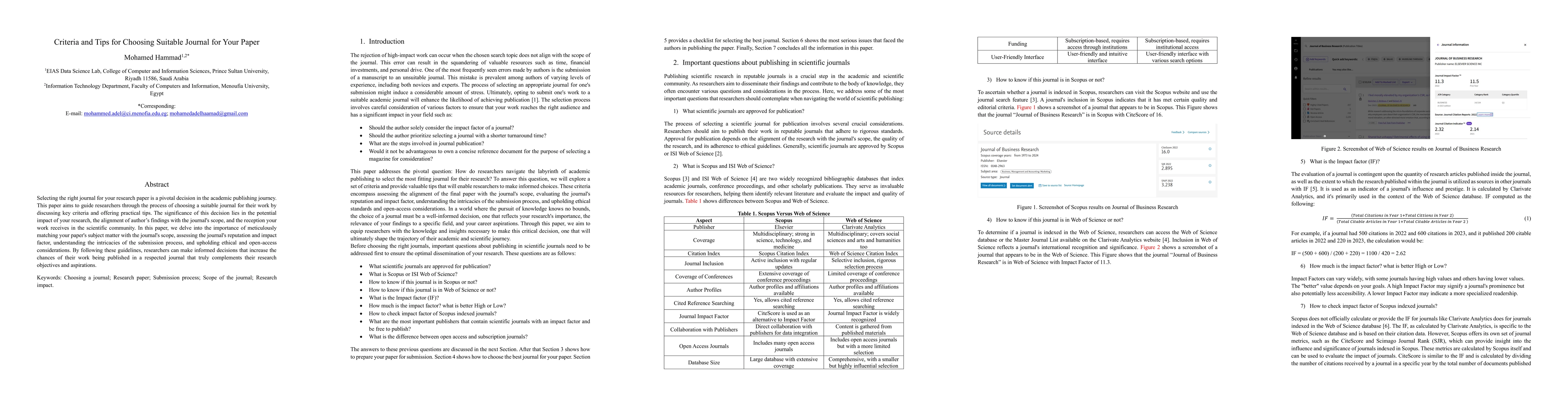 Thumbnail for Criteria and Tips for Choosing Suitable Journal for Your Paper