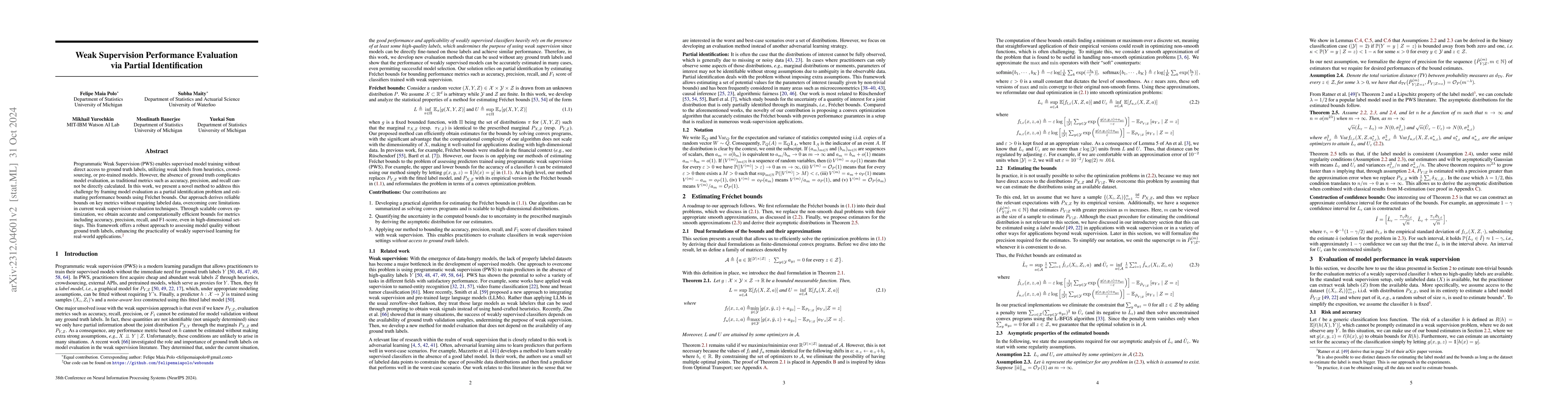 Thumbnail for Estimating Fr\'echet bounds for validating programmatic weak supervision
