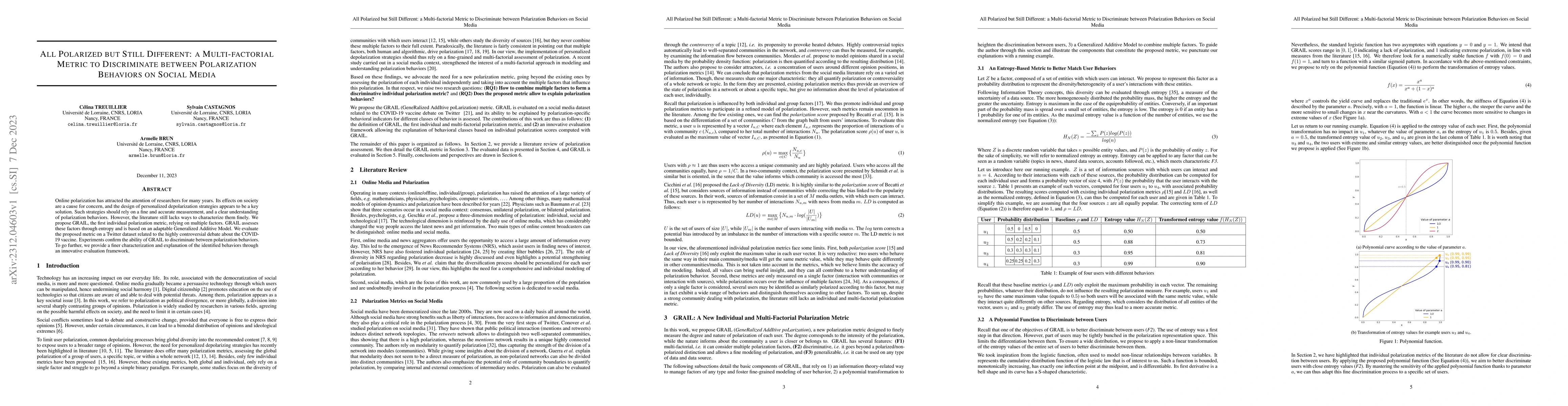 Thumbnail for All Polarized but Still Different: a Multi-factorial Metric to
  Discriminate between Polarization Behaviors on Social Media