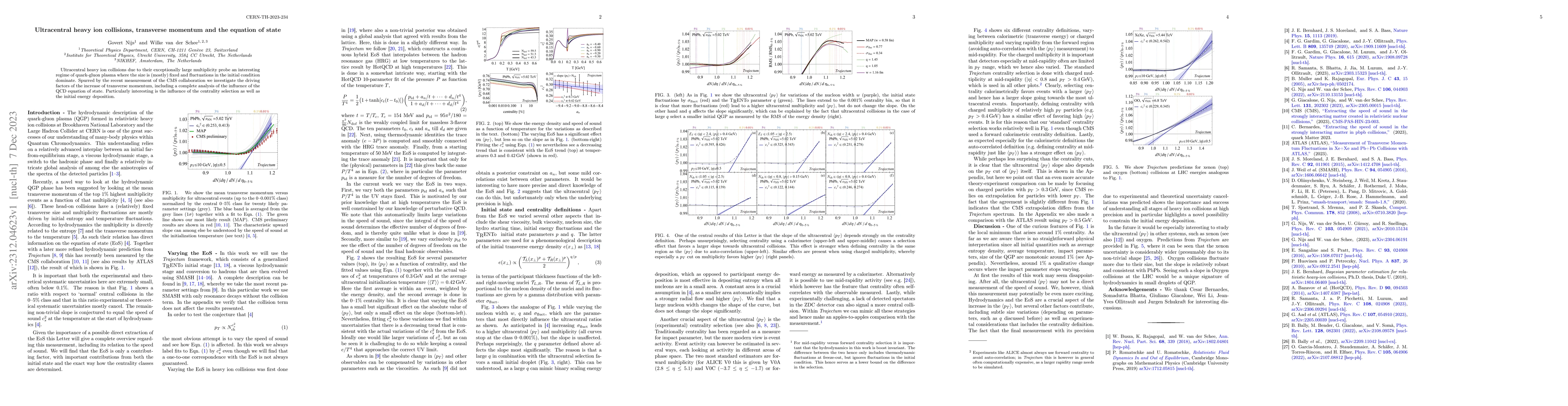 Thumbnail for Ultracentral heavy ion collisions, transverse momentum and the equation
  of state