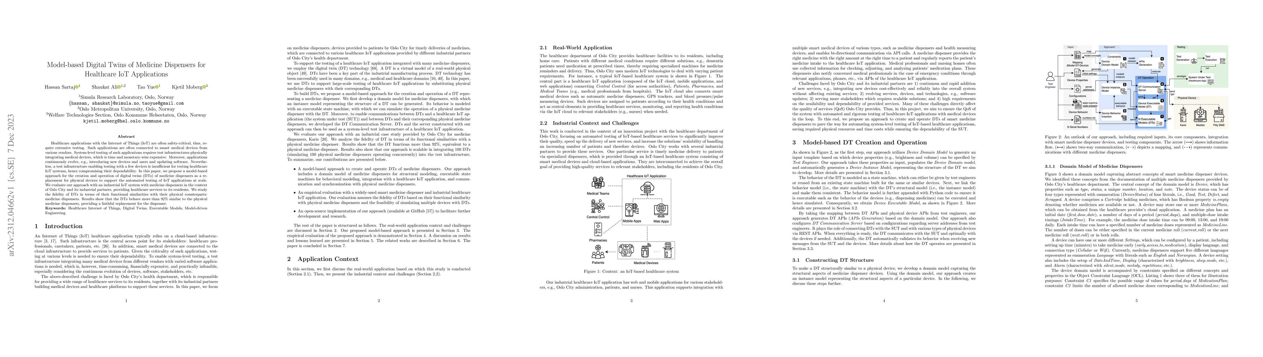Thumbnail for Model-based Digital Twins of Medicine Dispensers for Healthcare IoT
  Applications
