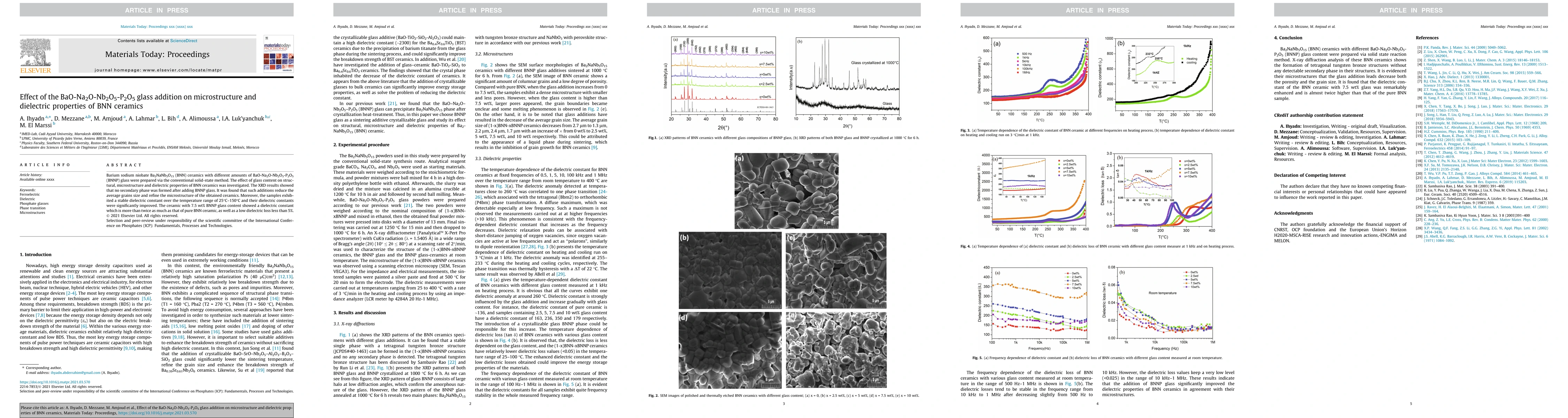 Thumbnail for Effect of the BaO-Na$_2$O-Nb$_2$O$_5$-P$_2$O$_5$ glass addition on
  microstructure and dielectric properties of BNN ceramics