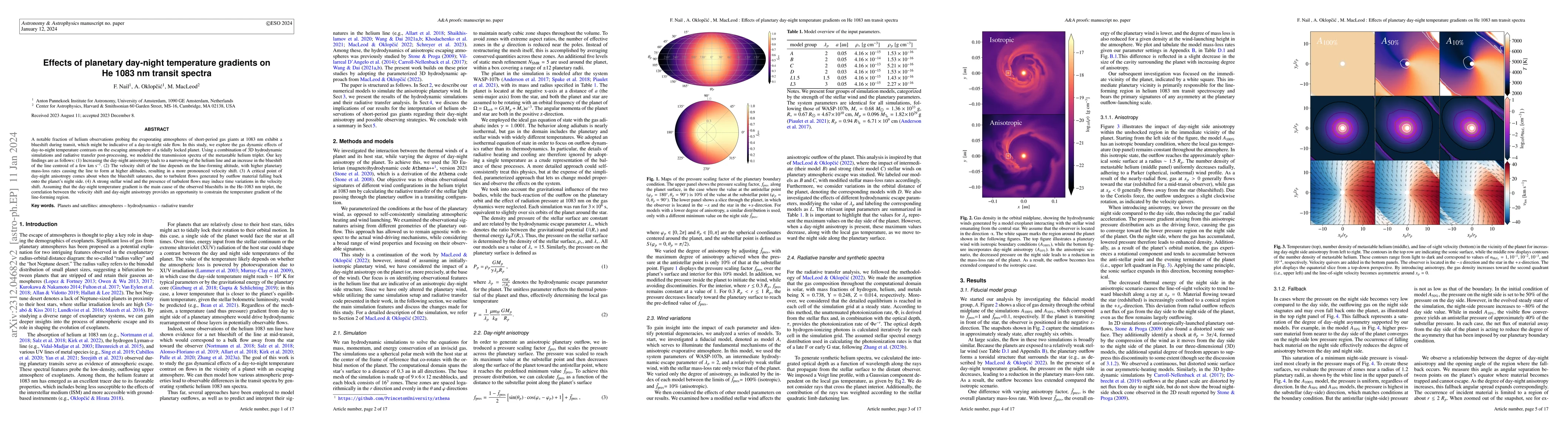 Thumbnail for Effects of planetary day-night temperature gradients on He 1083 nm
  transit spectra
