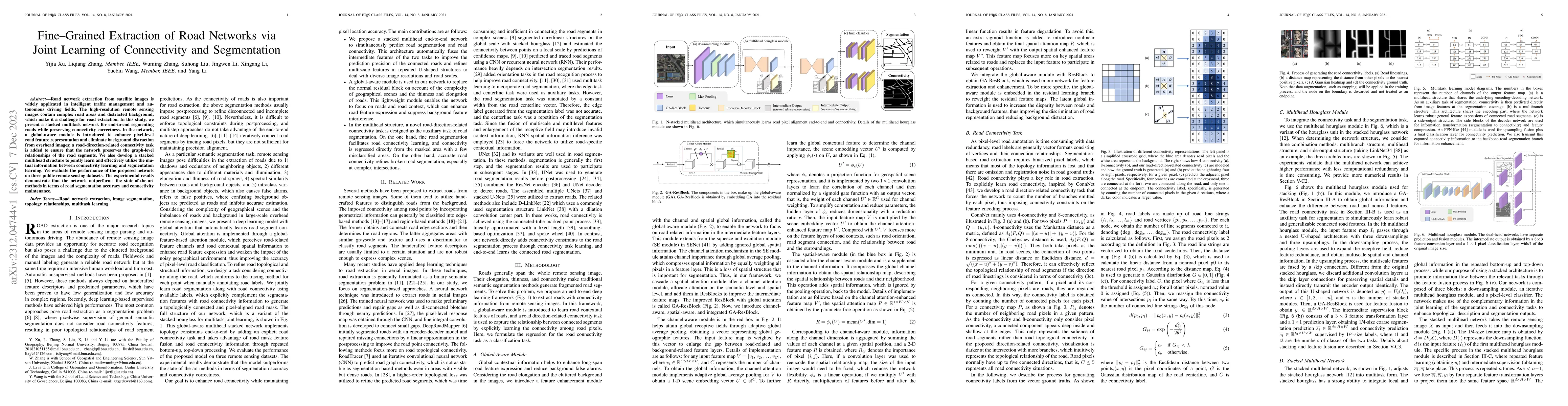 Thumbnail for Fine-Grained Extraction of Road Networks via Joint Learning of
  Connectivity and Segmentation
