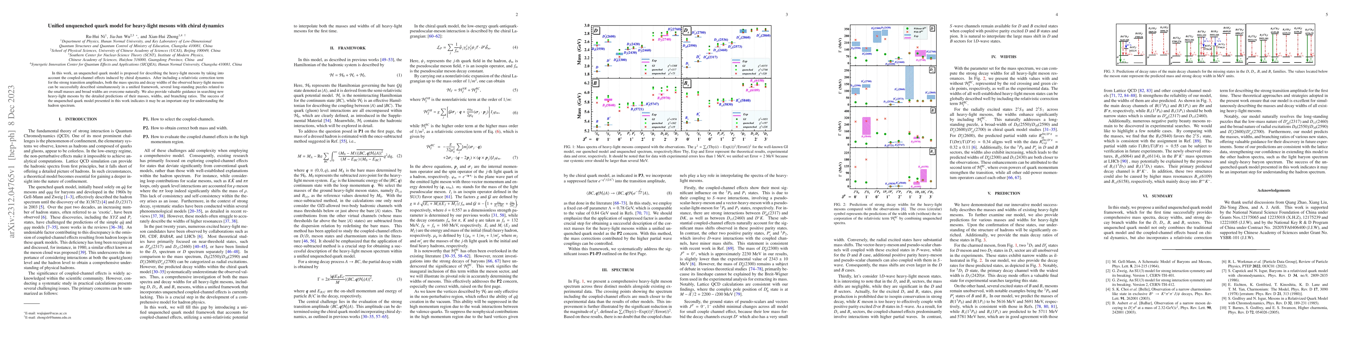 Thumbnail for Unified unquenched quark model for heavy-light mesons with chiral
  dynamics