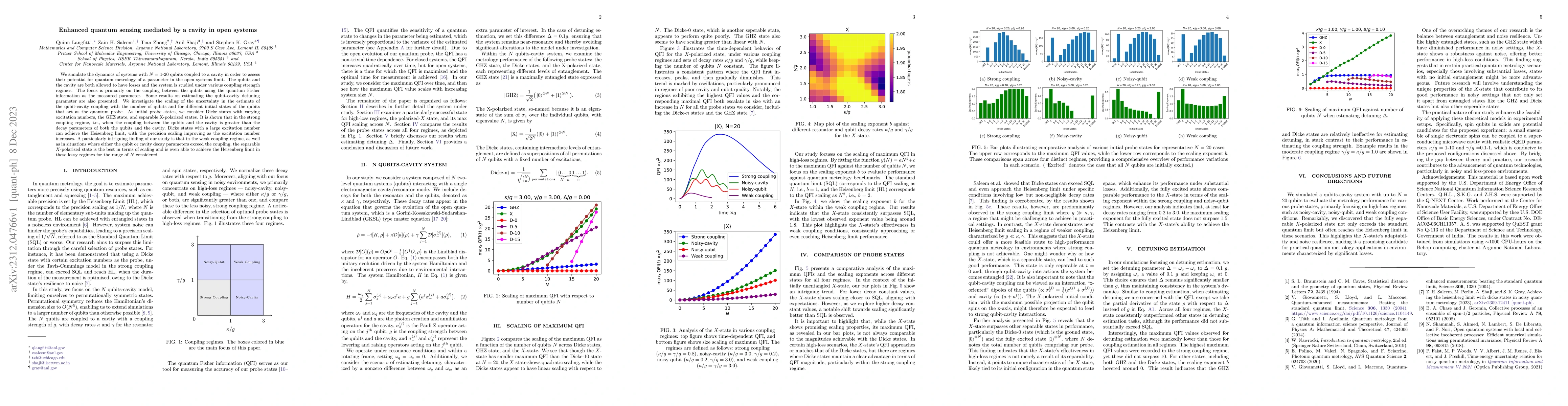 Thumbnail for Enhanced quantum sensing mediated by a cavity in open systems