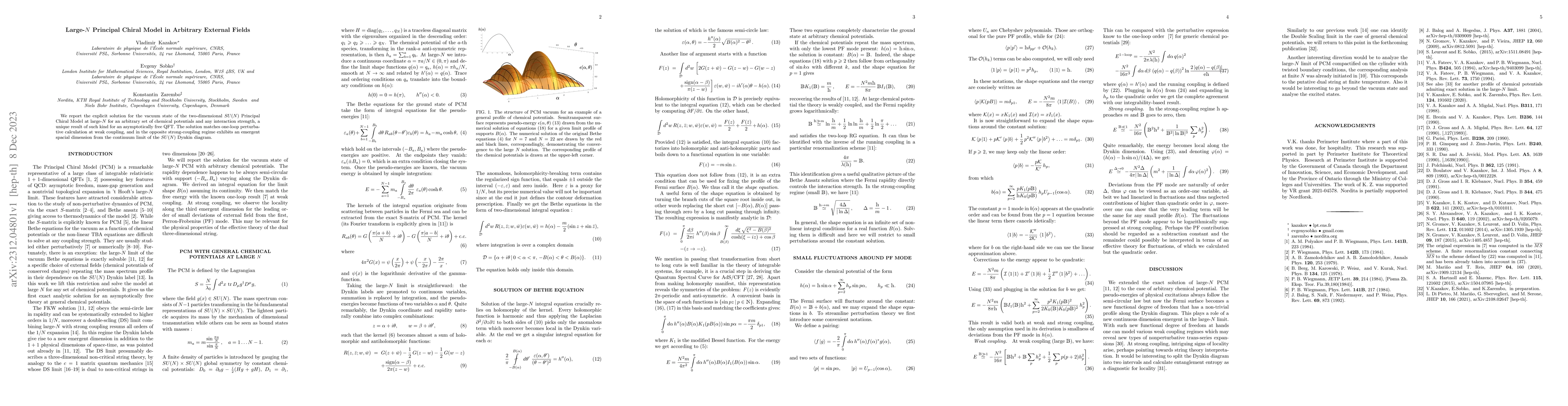 Thumbnail for Large-N Principal Chiral Model in Arbitrary External Fields