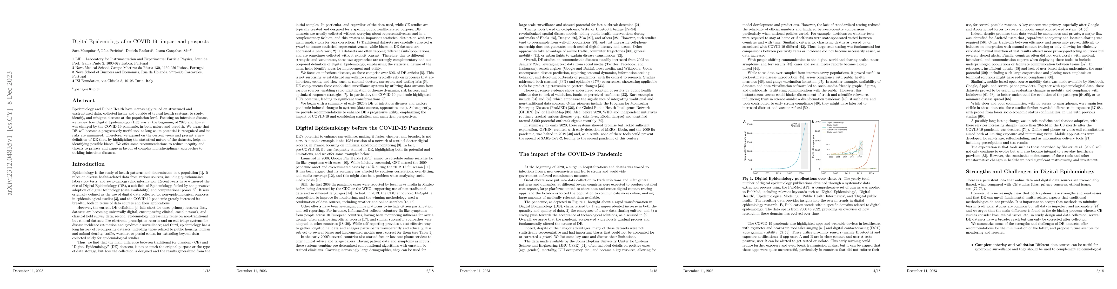 Thumbnail for Digital Epidemiology after COVID-19: impact and prospects