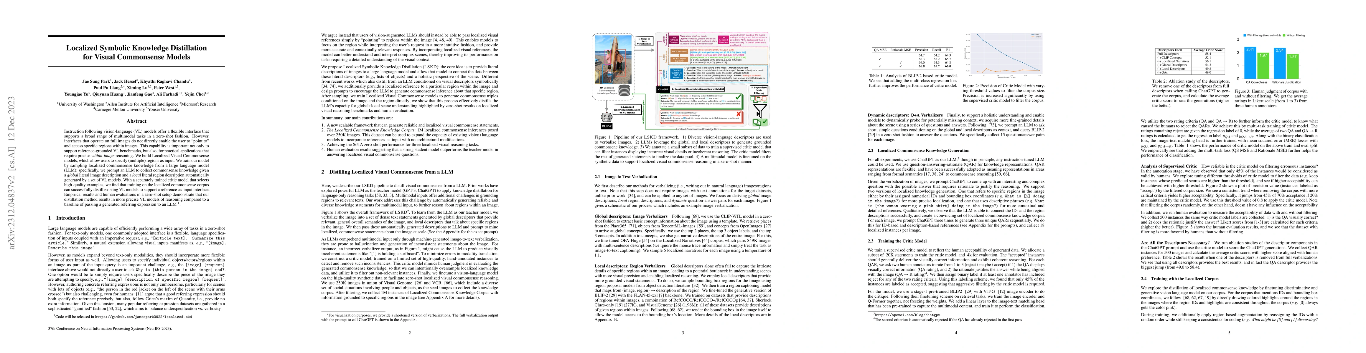 Thumbnail for Localized Symbolic Knowledge Distillation for Visual Commonsense Models