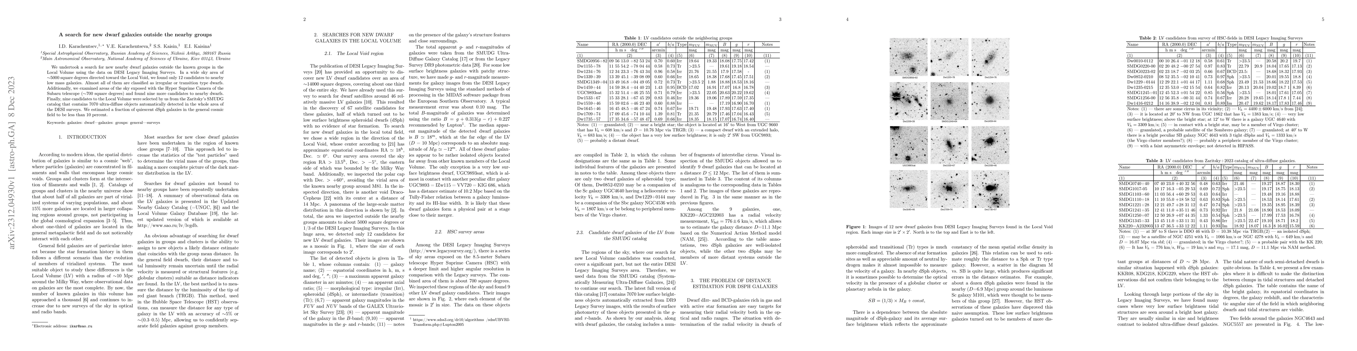 Thumbnail for A search for new dwarf galaxies outside the nearby groups