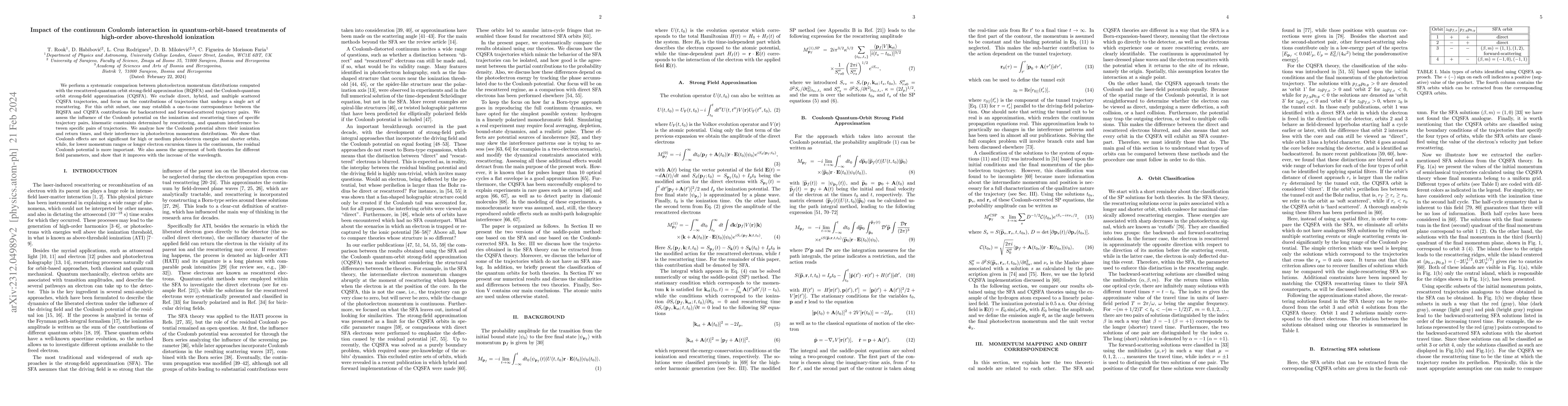 Thumbnail for Impact of the continuum Coulomb interaction in quantum-orbit-based
  treatments of high-order above-threshold ionization