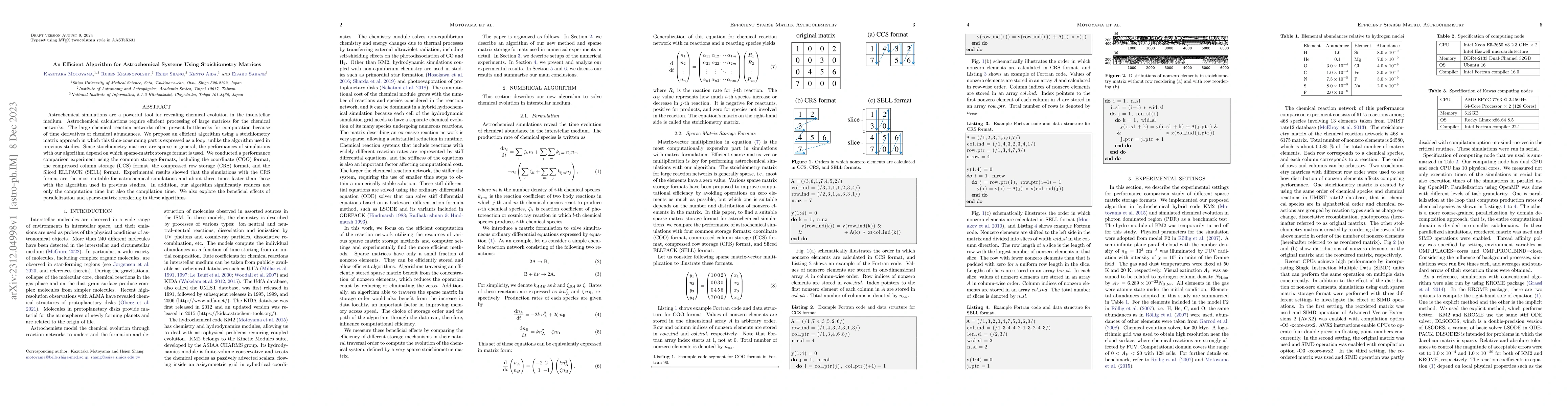 Thumbnail for An Efficient Algorithm for Astrochemical Systems Using Stoichiometry
  Matrices