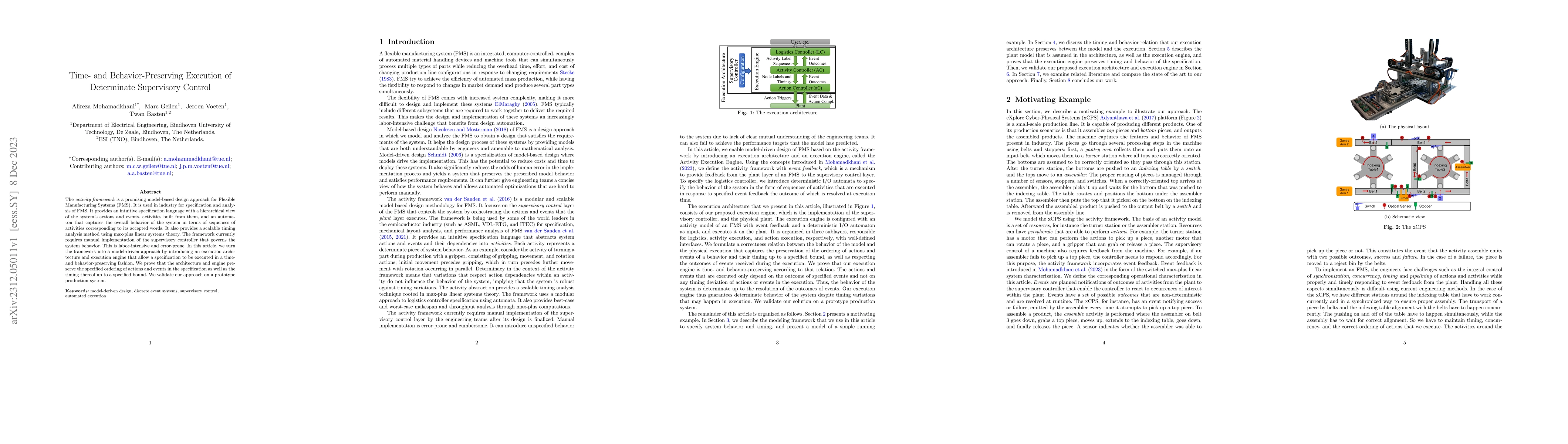 Thumbnail for Time- and Behavior-Preserving Execution of Determinate Supervisory
  Control