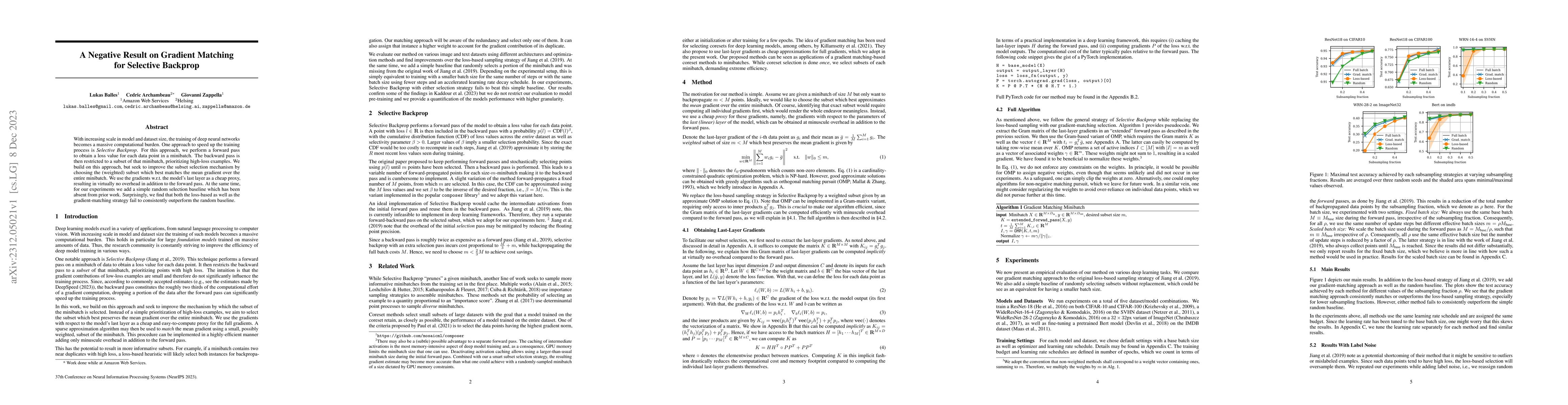 Thumbnail for A Negative Result on Gradient Matching for Selective Backprop