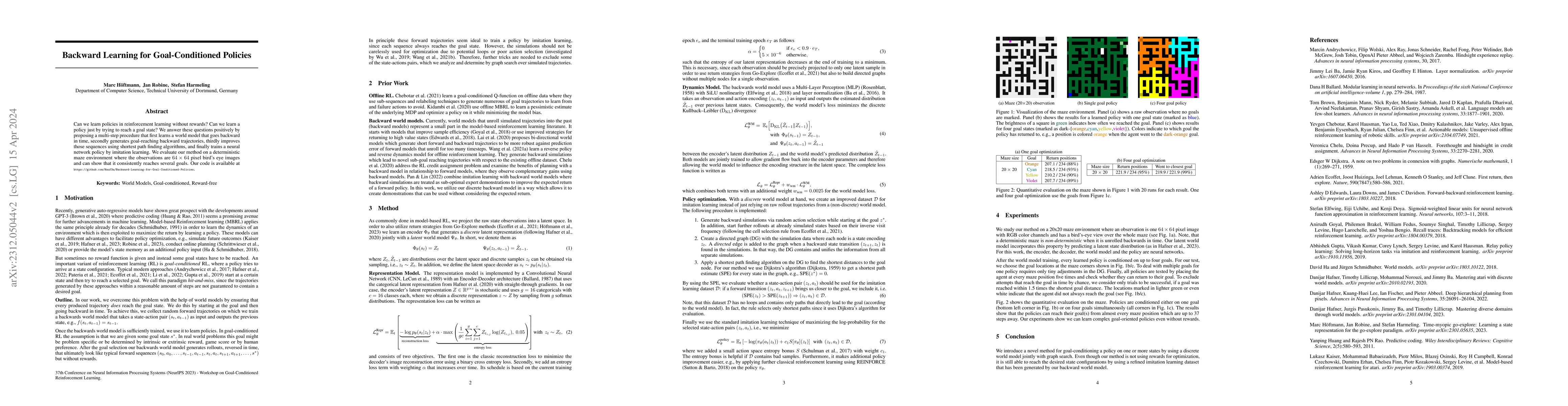 Thumbnail for Backward Learning for Goal-Conditioned Policies