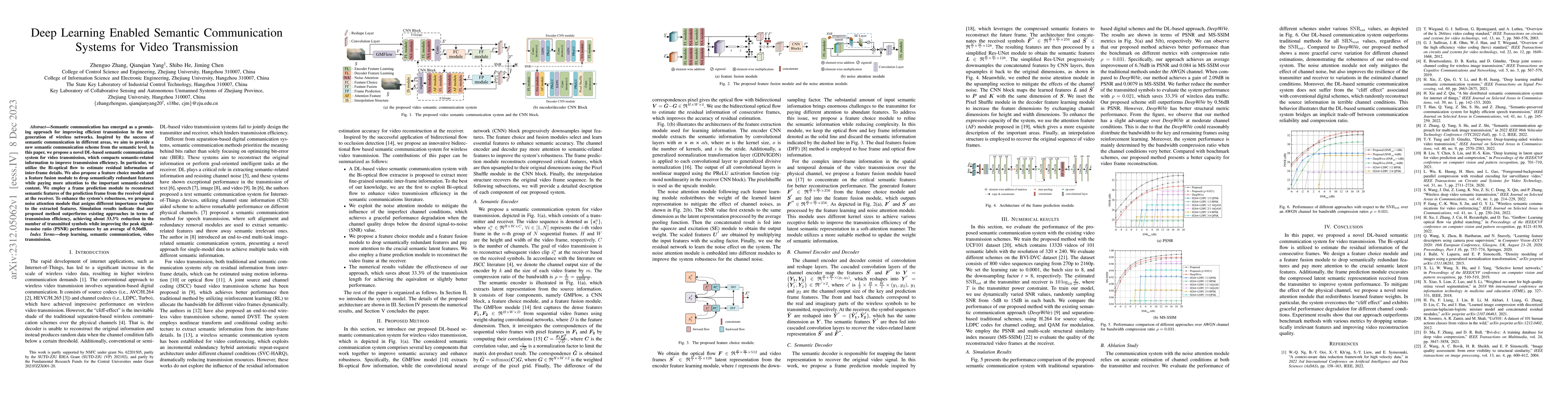 Thumbnail for Deep Learning Enabled Semantic Communication Systems for Video
  Transmission