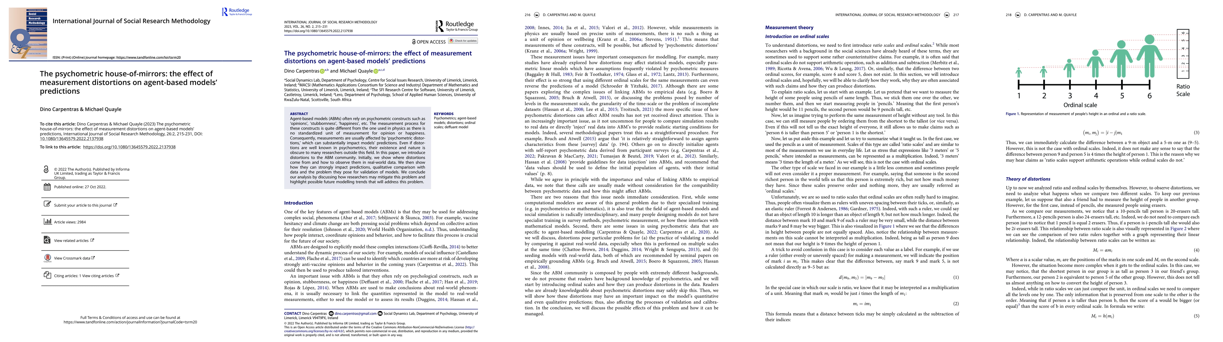 Thumbnail for The psychometric house-of-mirrors: the effect of measurement distortions
  on agent-based models' predictions