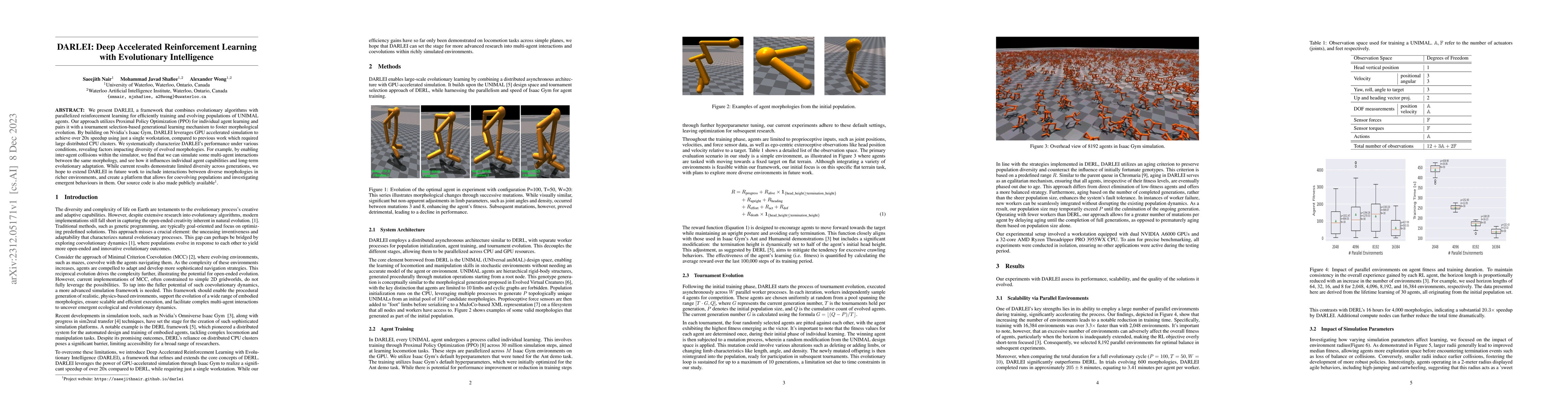 Thumbnail for DARLEI: Deep Accelerated Reinforcement Learning with Evolutionary
  Intelligence