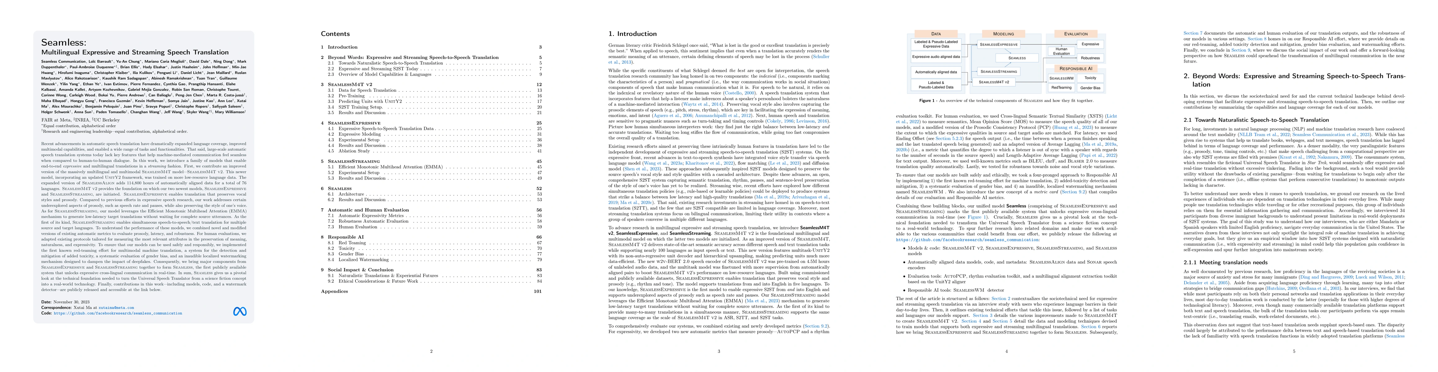 Thumbnail for Seamless: Multilingual Expressive and Streaming Speech Translation