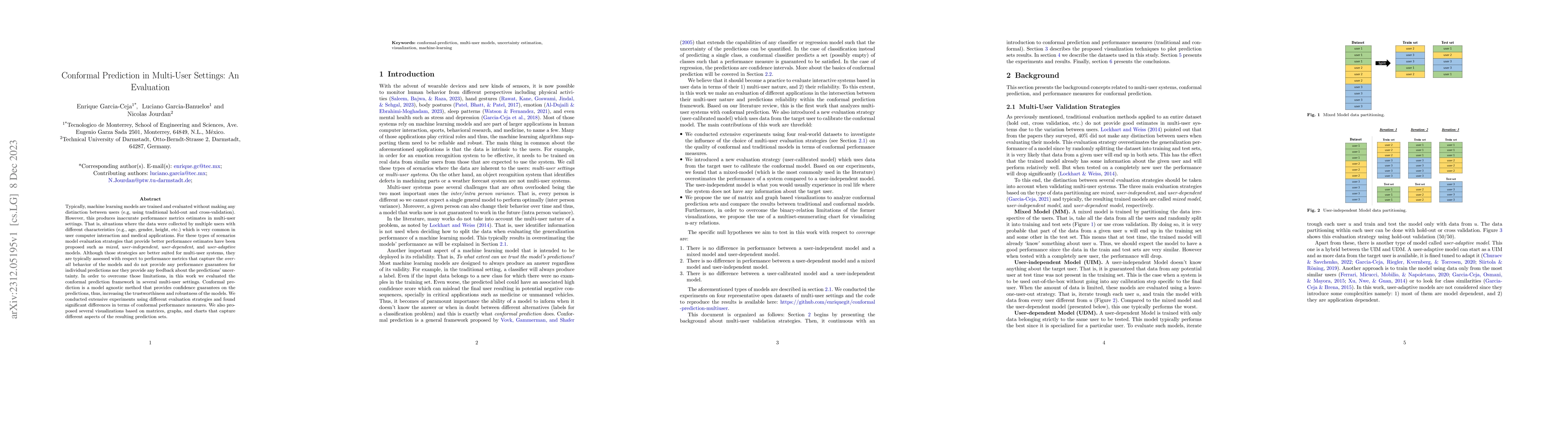 Thumbnail for Conformal Prediction in Multi-User Settings: An Evaluation