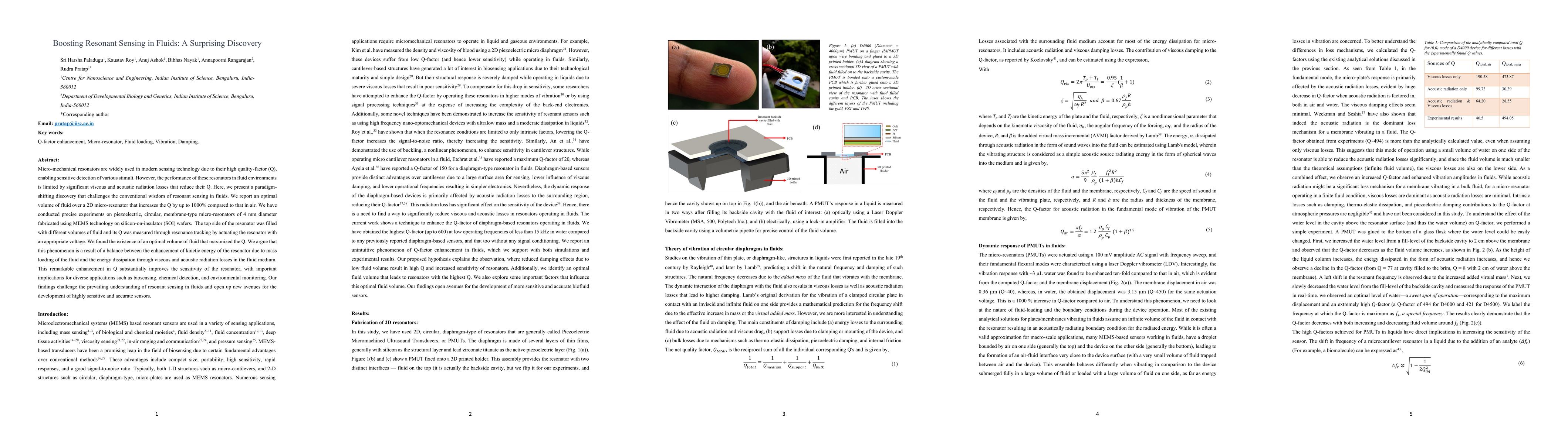 Thumbnail for Boosting Resonant Sensing in Fluids: A Surprising Discovery