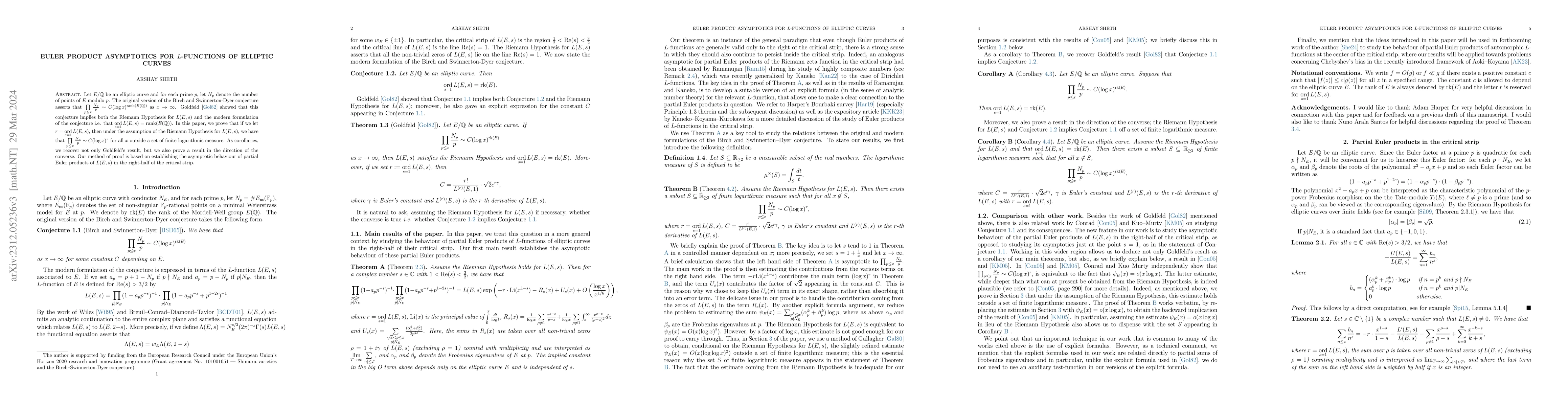 Thumbnail for Euler Product Asymptotics for $L$-functions of Elliptic Curves
