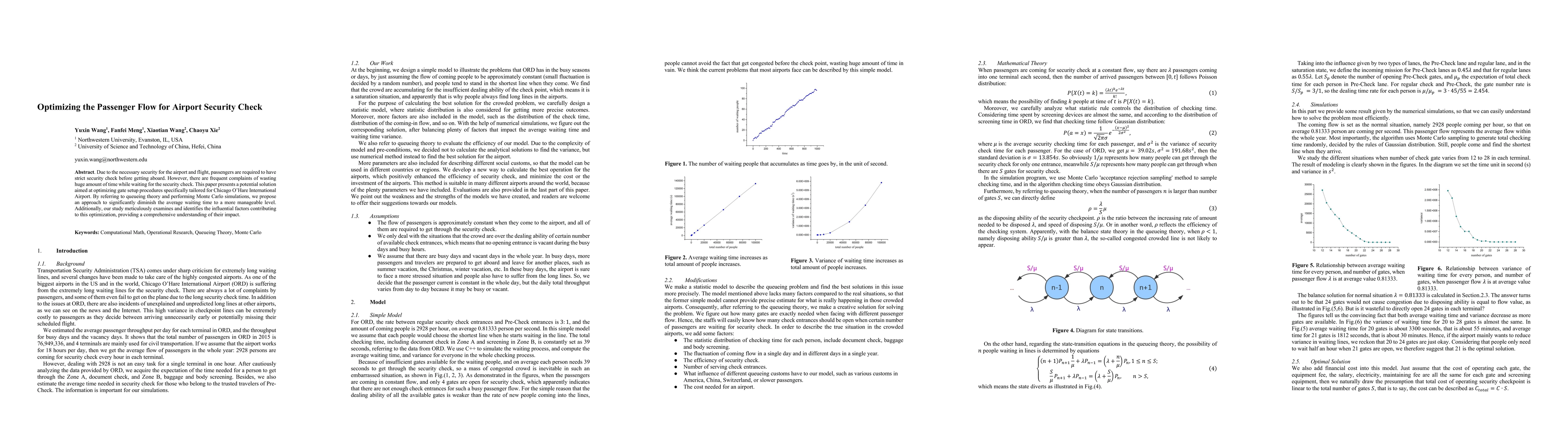 Thumbnail for Optimizing the Passenger Flow for Airport Security Check