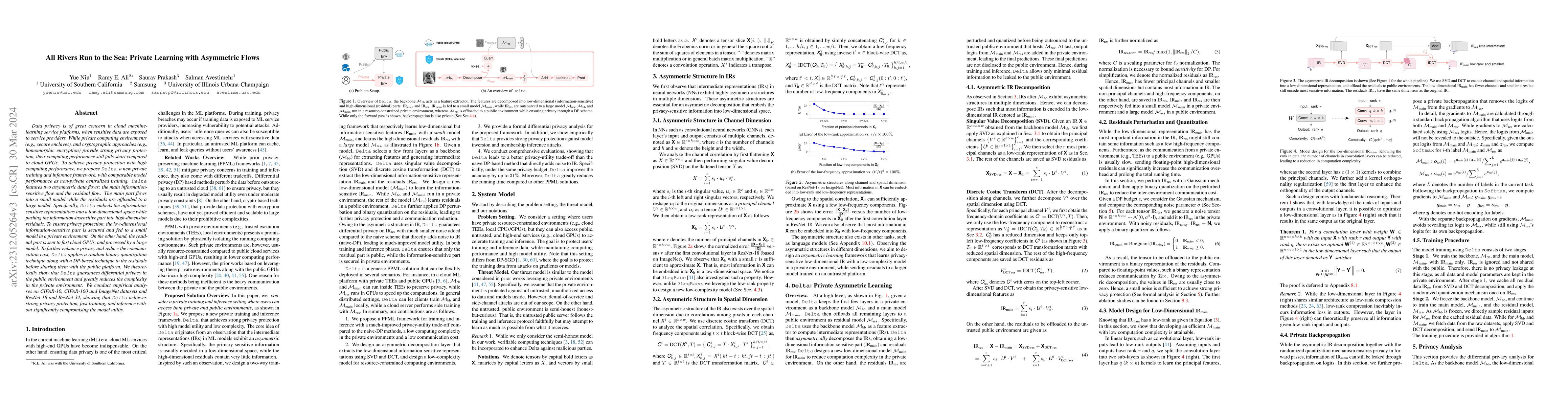 Thumbnail for All Rivers Run to the Sea: Private Learning with Asymmetric Flows
