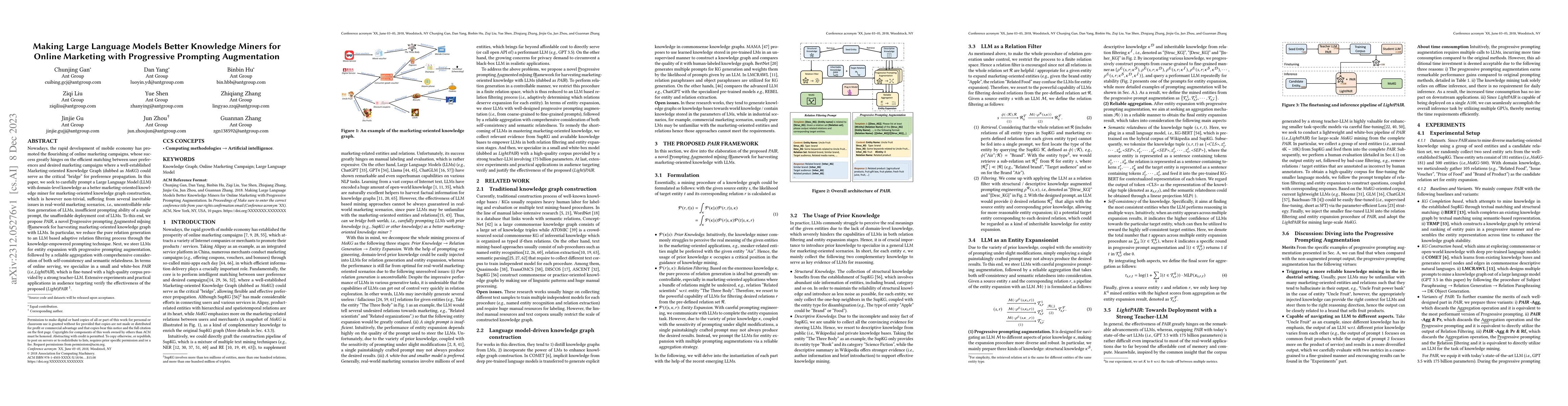 Thumbnail for Making Large Language Models Better Knowledge Miners for Online
  Marketing with Progressive Prompting Augmentation