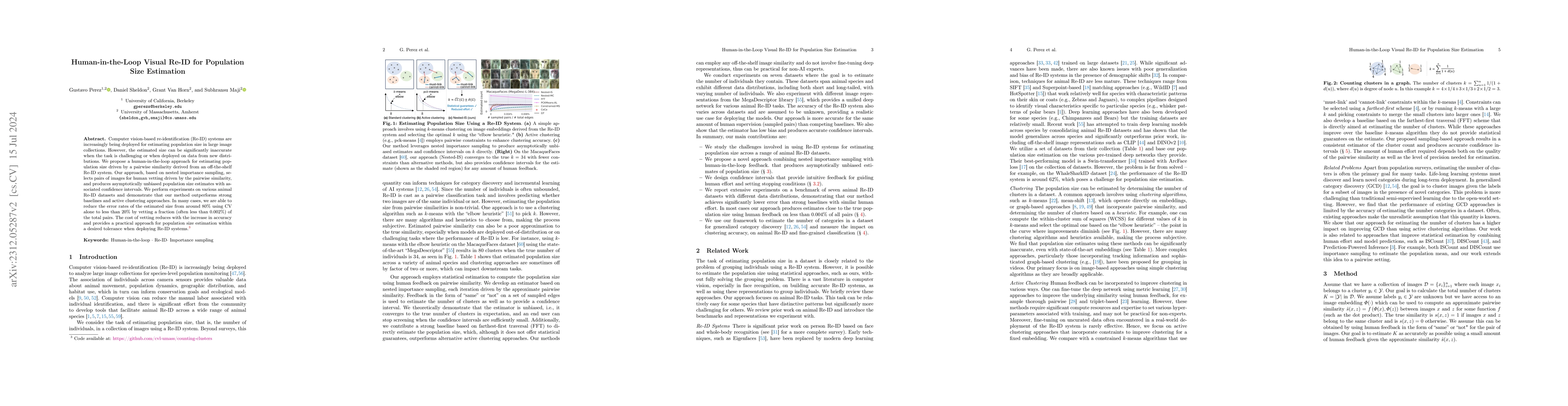 Thumbnail for Human-in-the-Loop Visual Re-ID for Population Size Estimation