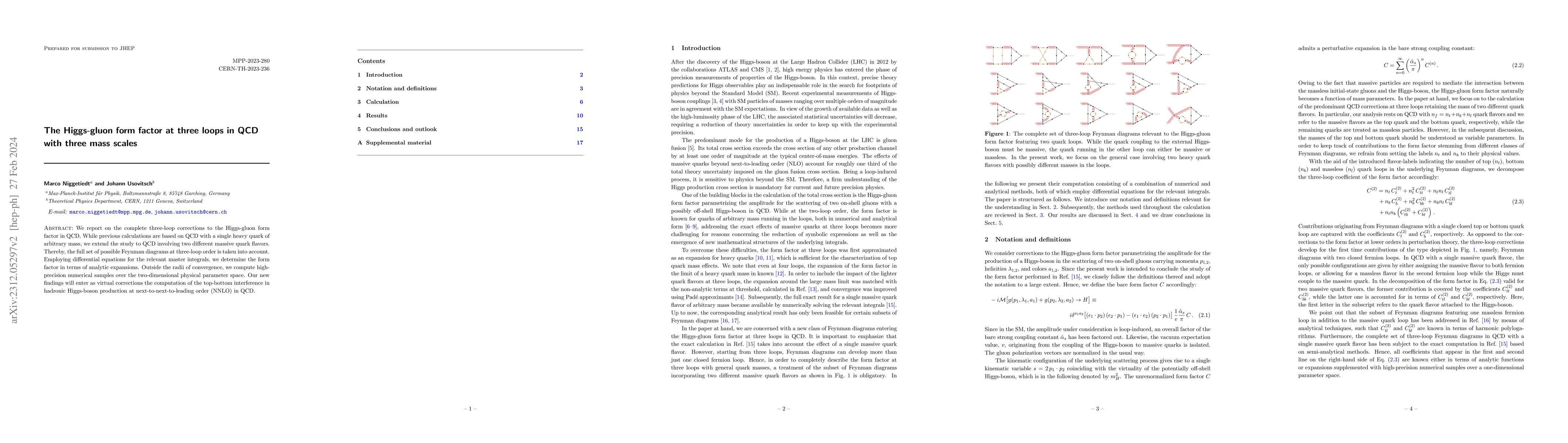 Thumbnail for The Higgs-gluon form factor at three loops in QCD with three mass scales