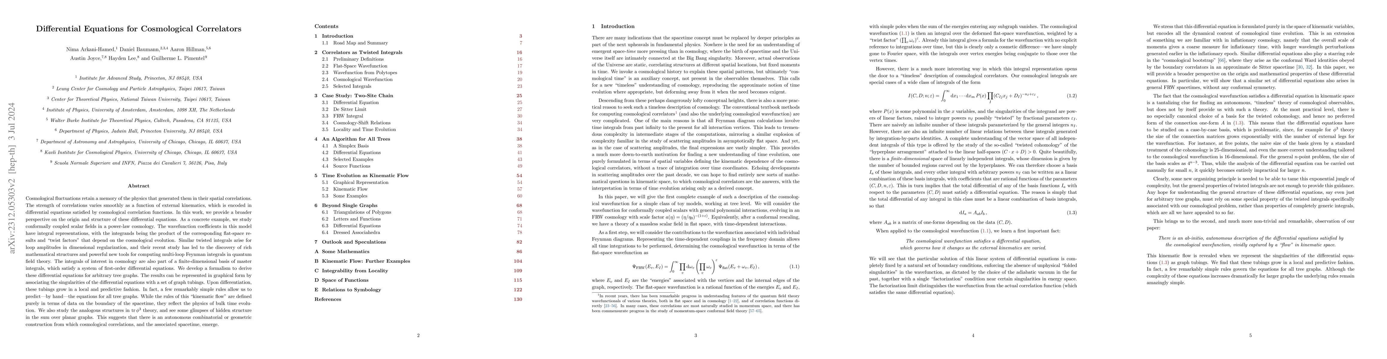Thumbnail for Differential Equations for Cosmological Correlators