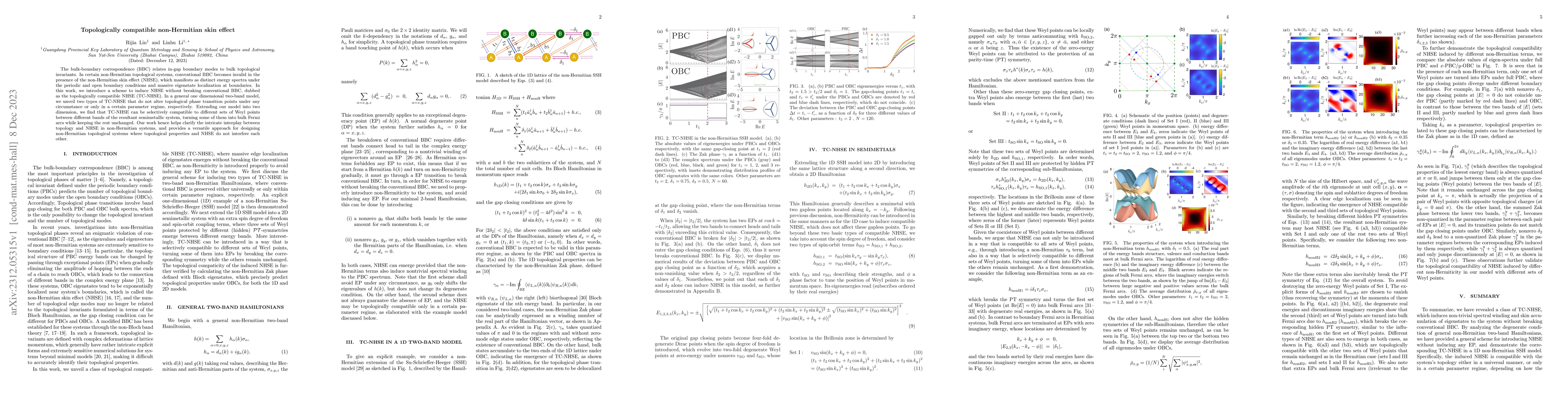 Thumbnail for Topologically compatible non-Hermitian skin effect