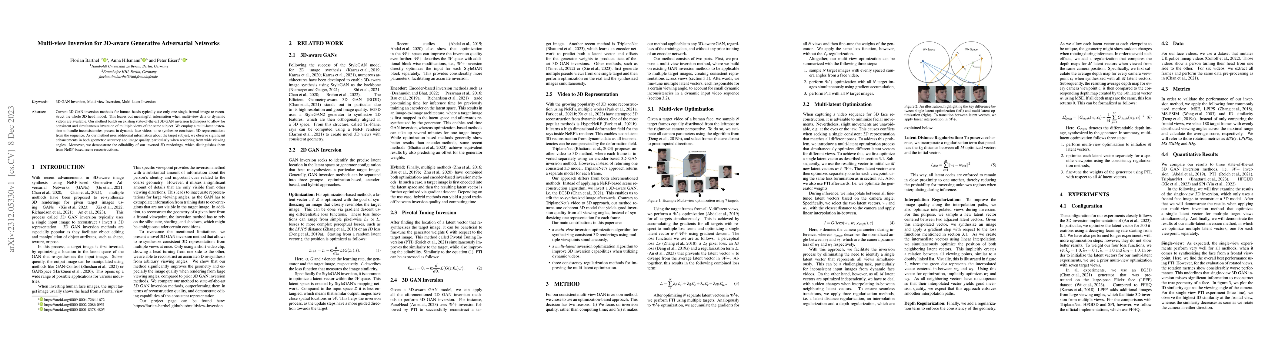 Thumbnail for Multi-view Inversion for 3D-aware Generative Adversarial Networks
