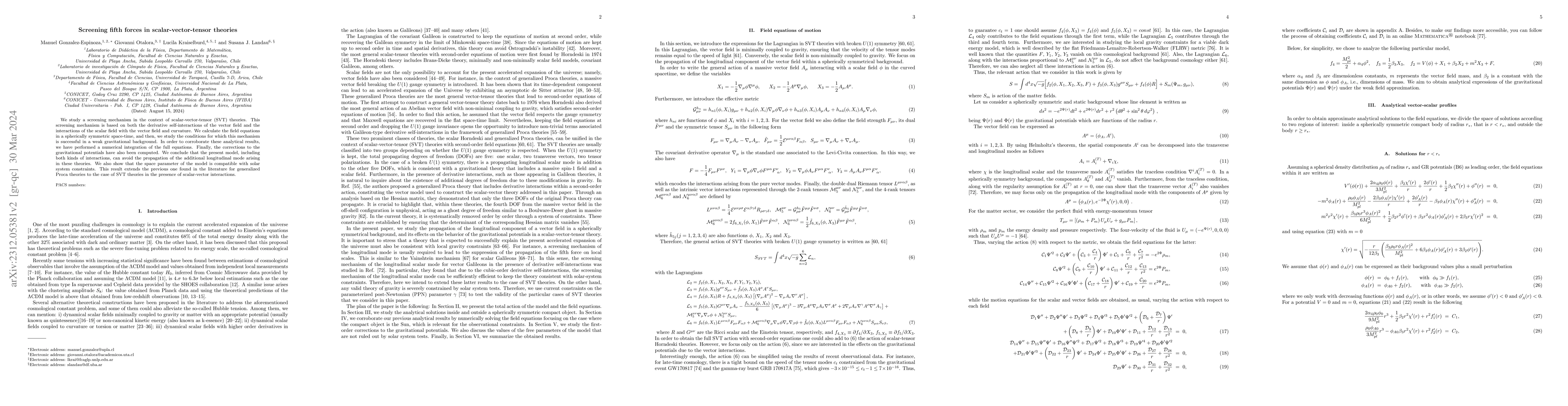 Thumbnail for Screening fifth forces in scalar-vector-tensor theories
