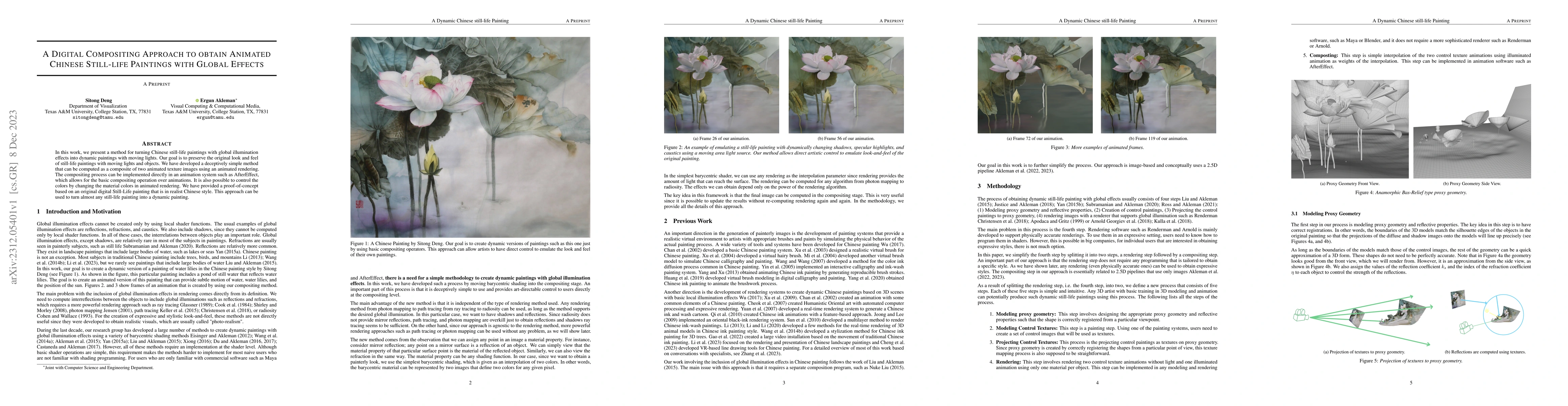 Thumbnail for A Digital Compositing Approach to obtain Animated Chinese Still-life
  Paintings with Global Effects