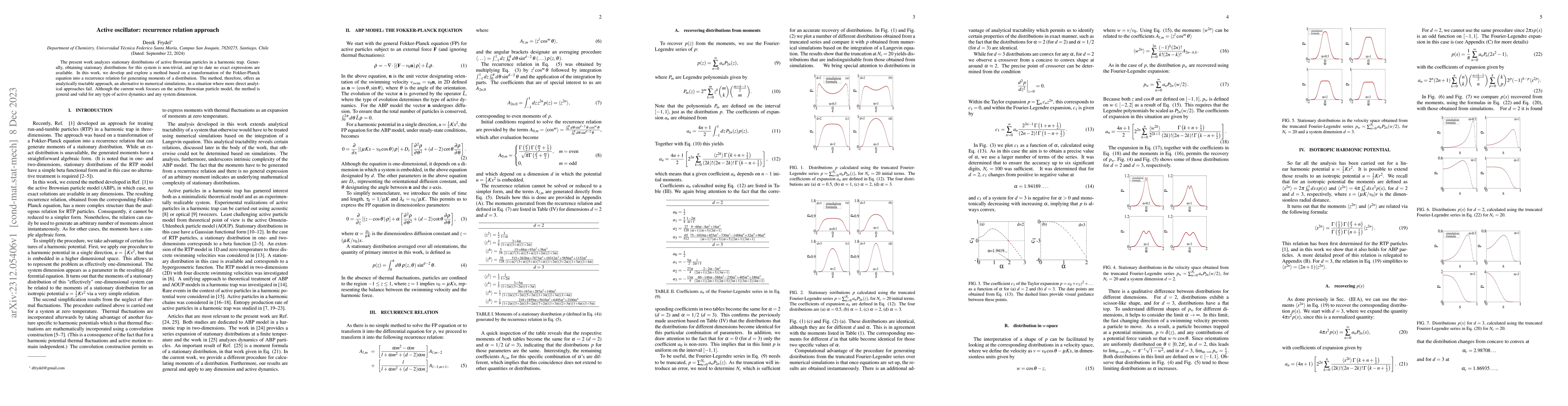 Thumbnail for Active oscillator: recurrence relation approach