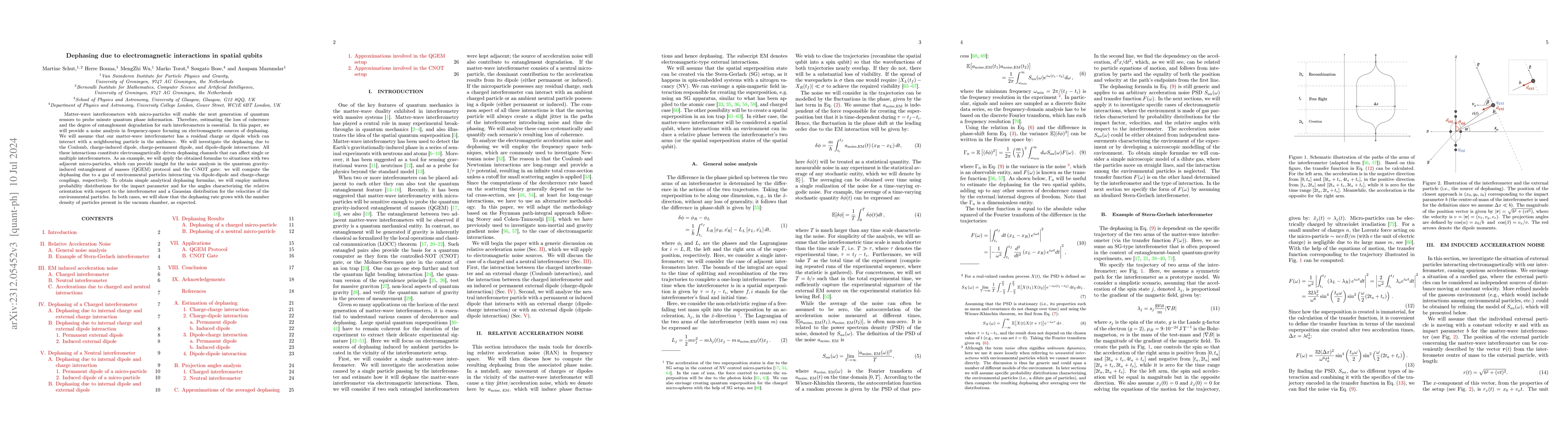 Thumbnail for Dephasing due to electromagnetic interactions in spatial qubits