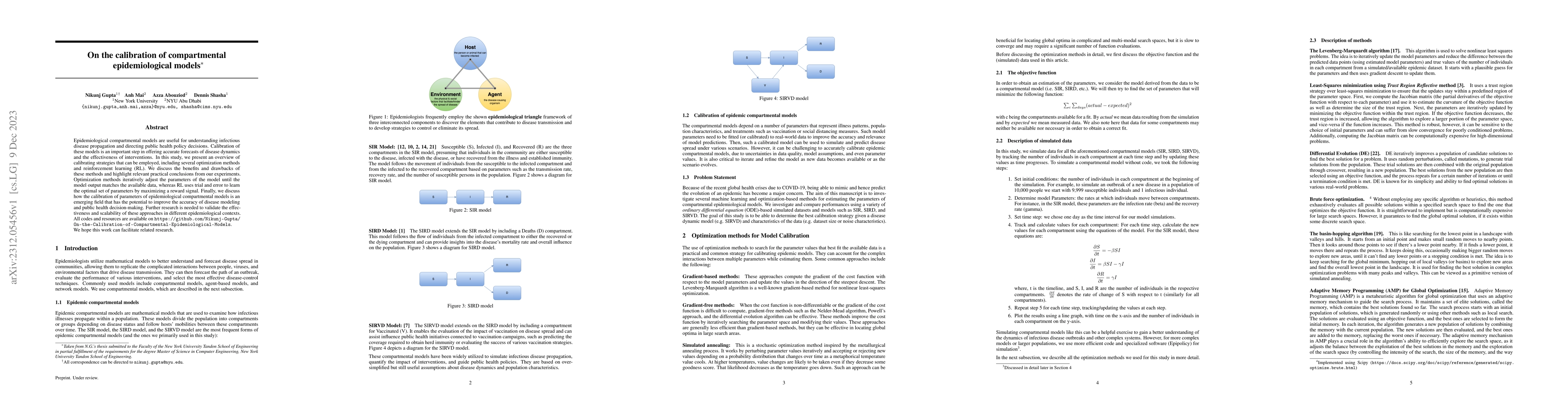 Thumbnail for On the calibration of compartmental epidemiological models