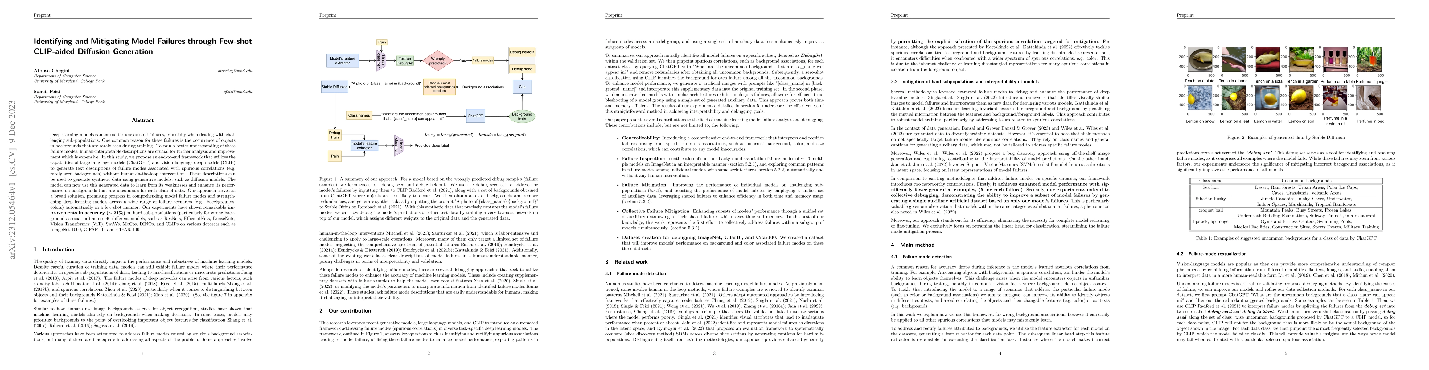 Thumbnail for Identifying and Mitigating Model Failures through Few-shot CLIP-aided
  Diffusion Generation