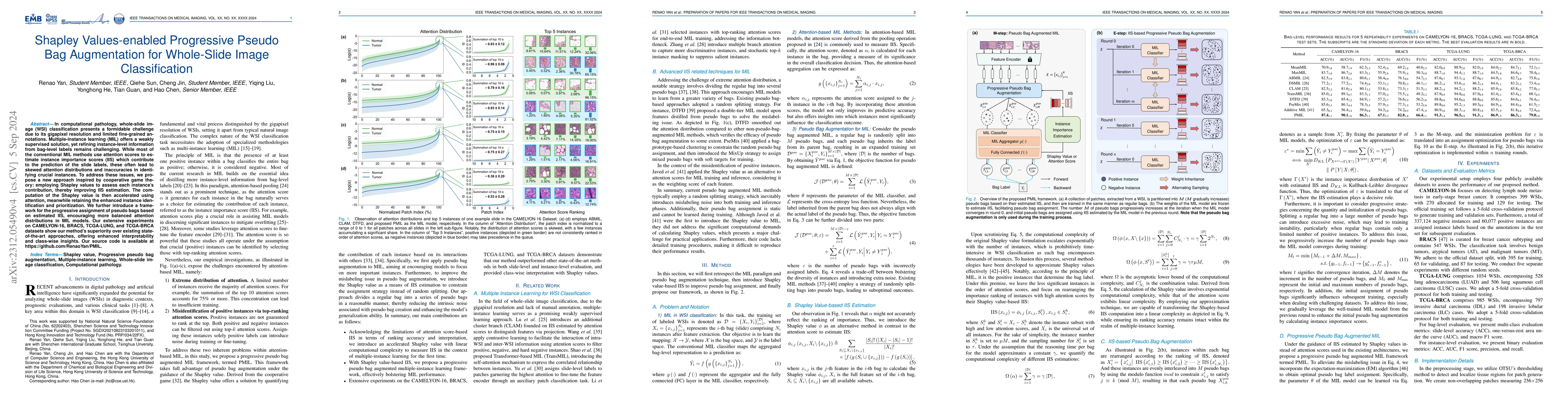Thumbnail for Shapley Values-enabled Progressive Pseudo Bag Augmentation for Whole
  Slide Image Classification