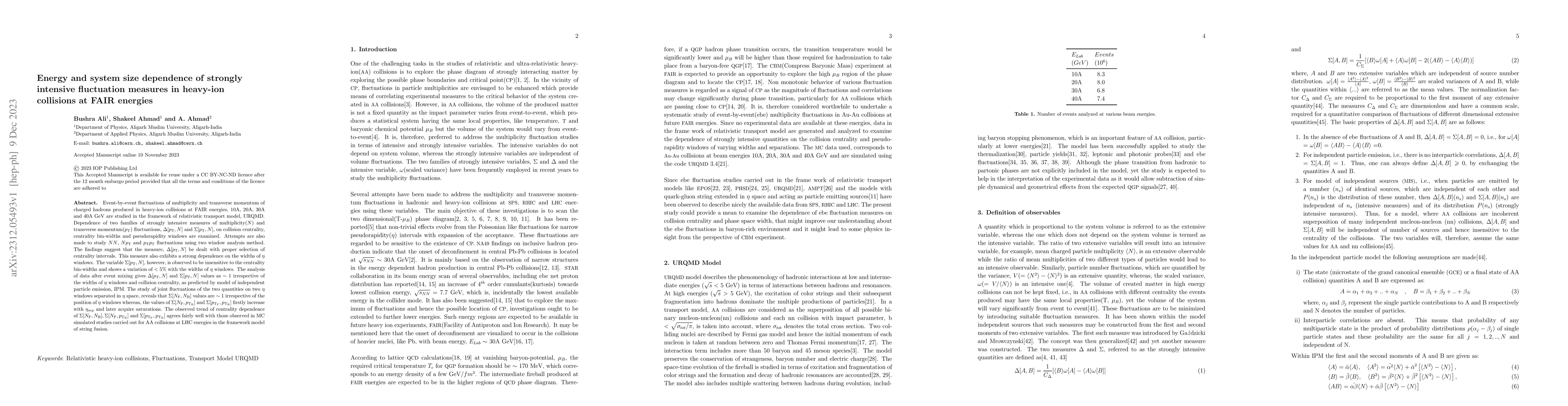 Thumbnail for Energy and system size dependence of strongly intensive fluctuation
  measures in heavy-ion collisions at FAIR energies